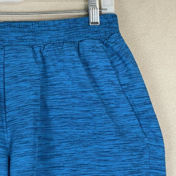 Lululemon Swim Trunk Mens M Blue Channel Cross Mesh Lined Stretch Drawstring - Picture 2 of 13